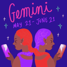 gemini season sisters texting
