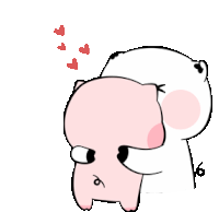 Love Piggy Sticker - Love Piggy Hug Stickers