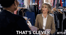 Thats Clever Grace GIF - Thats Clever Grace Jane Fonda GIFs