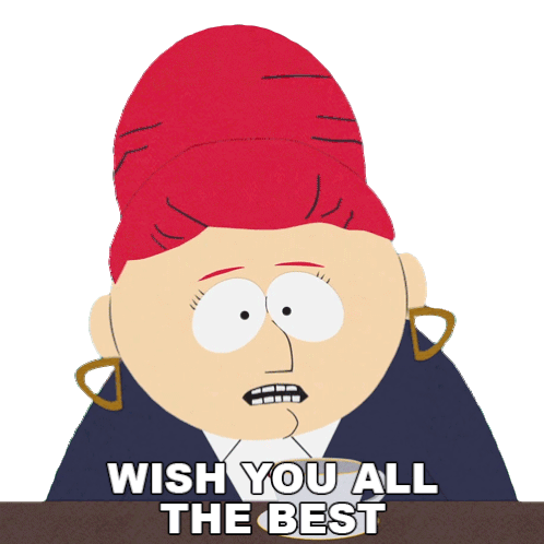 Wish You All The Best Sheila Broflovski Sticker - Wish You All The Best Sheila Broflovski South Park Stickers