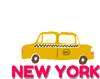 Nyc New York Sticker - Nyc New York Yellow Cab Stickers