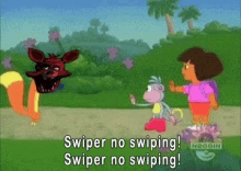 Swiper No Swiping Dora The Explorer GIF - Swiper No Swiping Dora The Explorer Swiper GIFs