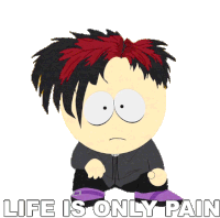 Life Is Only Pain Pete Thelman Sticker - Life Is Only Pain Pete Thelman South Park Stickers