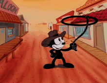 Felix The Cat Spin A Rope GIF - Felix The Cat Spin A Rope Spinning Lasso GIFs