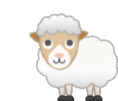 Sheep Head Tilt Sticker - Sheep Head Tilt Emoji Stickers