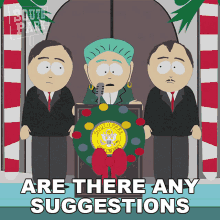 are there any suggestions how we might help mayor mcdaniels south park its christmas in canada s7e15