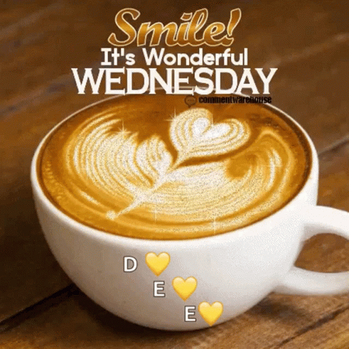 Smile,Good Morning,Wednesday,Coffee,Glitter,dee,hearts,gif,animated gif,gif...