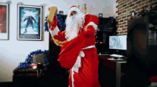 Bad Comedian Santa GIF - Bad Comedian Santa Throwing GIFs