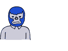blue luchador