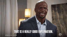 This Is A Really Good Explanation Sergeant Terry Jeffords GIF - This Is A Really Good Explanation Sergeant Terry Jeffords Terry Crews GIFs