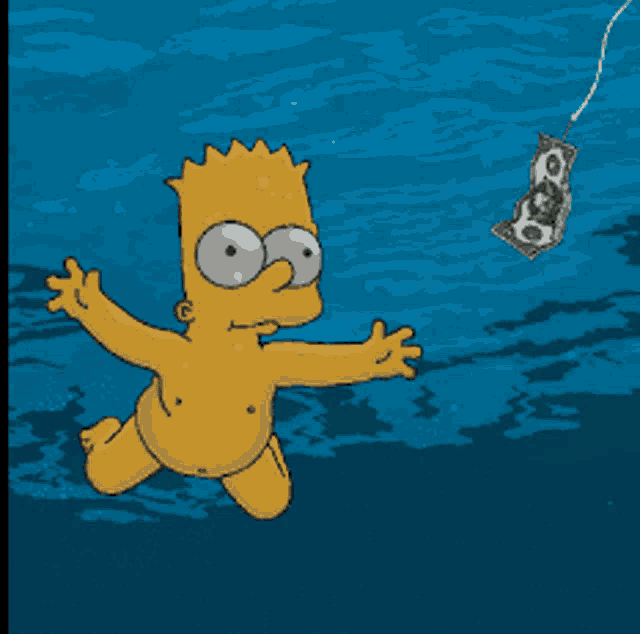 Simpsons Swimming