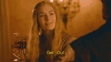Cersei Lannister Get Out GIF - Cersei Lannister Get Out Leave GIFs