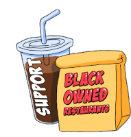 Support Black Owned Restaurants Black Business Sticker - Support Black Owned Restaurants Black Owned Restaurants Black Owned Stickers