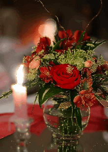 Flowers Candle GIF - Flowers Candle GIFs