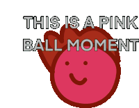 Pink Ball Adventures Of Pink Ball Sticker - Pink Ball Adventures Of Pink Ball Eskette Stickers