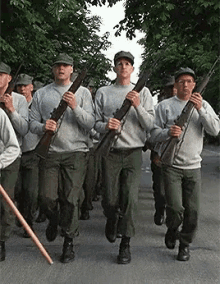 Full Metal Jacket GIF - Full Metal Jacket Soldiers March GIFs