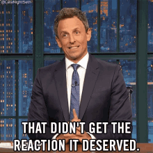 Seth Meyers That Didnt Get The Reaction GIF - Seth Meyers That Didnt Get The Reaction No Reaction GIFs
