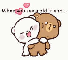When You See A Old Friend No GIF - When You See A Old Friend No To Much Hugs GIFs