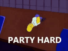 Party Hard Homer GIF - Party Hard Homer Simpsons GIFs