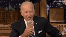 Joe Biden Eating Ice Cream GIF - Joe Biden Eating Ice Cream GIFs