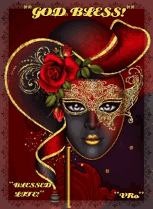 Carnival Red Mask GIF - Carnival Red Mask Gold GIFs