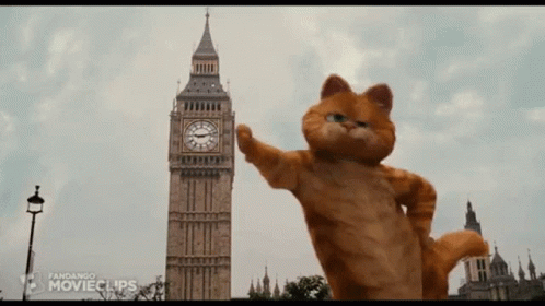 Garfield Big Ben GIF - Garfield Big Ben London GIFs