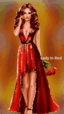 Red Dress Lady In Red GIF - Red Dress Lady In Red GIFs