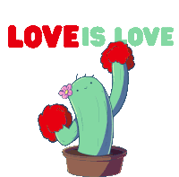 Happy Pride Sticker - Happy Pride Cactus Stickers