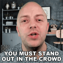 You Must Stand Out In The Crowd Bobby Stearman GIF - You Must Stand Out In The Crowd Bobby Stearman Freecodecamp GIFs