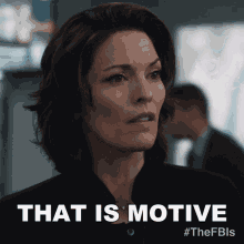 That Is Motive Special Agent In Charge Isobel Castille GIF - That Is Motive Special Agent In Charge Isobel Castille Fbi GIFs