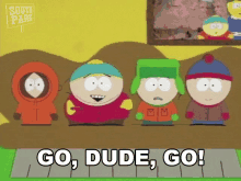 Go Dude Go South Park GIF - Go Dude Go South Park Cheering GIFs