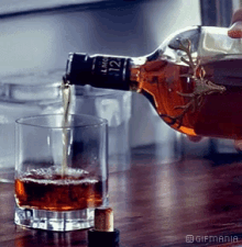 Drinking Whiskey GIF - Drinking Whiskey Pour GIFs