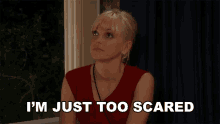 Im Just Too Scared Christy GIF - Im Just Too Scared Christy Anna Faris GIFs