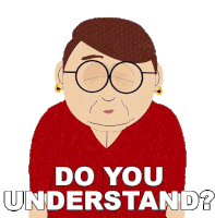 Do You Understand Ms Diane Choksondik Sticker - Do You Understand Ms Diane Choksondik South Park Stickers