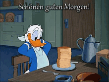 Donald Ducks Frühstück GIF - Guten Morgen Donald Duck Frühstück GIFs