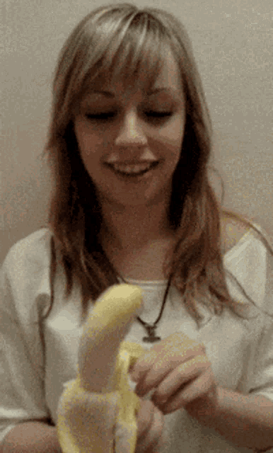 Girl Eating Banana GIFs Tenor.