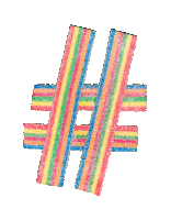 Hashtag Candy Sticker - Hashtag Candy Sour Sticks Stickers