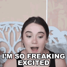 Im So Freaking Excited Fiona Frills GIF - Im So Freaking Excited Fiona Frills I Cant Wait GIFs