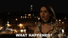 What Happened Emily Cooper GIF - What Happened Emily Cooper Lily Collins GIFs