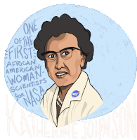 Katherine Johnson Science Sticker - Katherine Johnson Science Scientist Stickers
