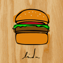 illustration hamburger food fastfood carbs