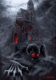 Skull Scary GIF - Skull Scary Haunted House GIFs
