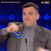 Punching Blake GIF - Punching Blake Family Feud Canada GIFs
