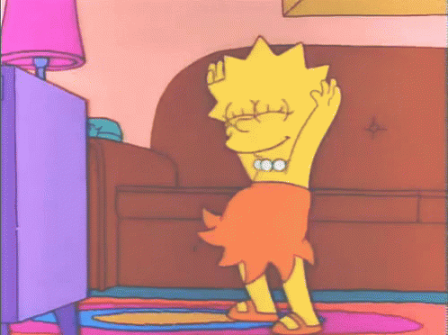 симпсоны лиза счастье танец танцую ура GIF - The Simpsons Lisa Simpson  Dance - Discover &amp; Share GIFs