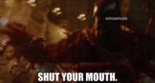 Venom Carnage GIF - Venom Carnage Shut Your Mouth GIFs
