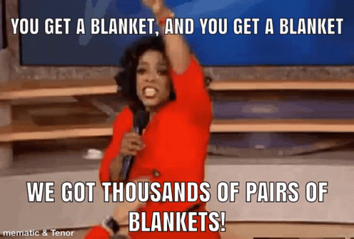 Oprah Blanket GIF - Oprah Blanket Pointing GIFs