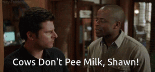 Psych Shawn And Gus GIF - Psych Shawn And Gus Cows GIFs