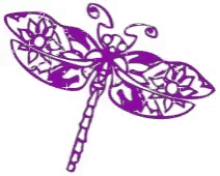 dragonfly purple glitter dragonfly purple glitter