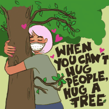 Happy Earth Day2020 When You Cant Hug People GIF - Happy Earth Day2020 When You Cant Hug People Hug A Tree GIFs