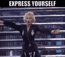 Express Yourself Madonna GIF - Express Yourself Madonna 80s Music GIFs